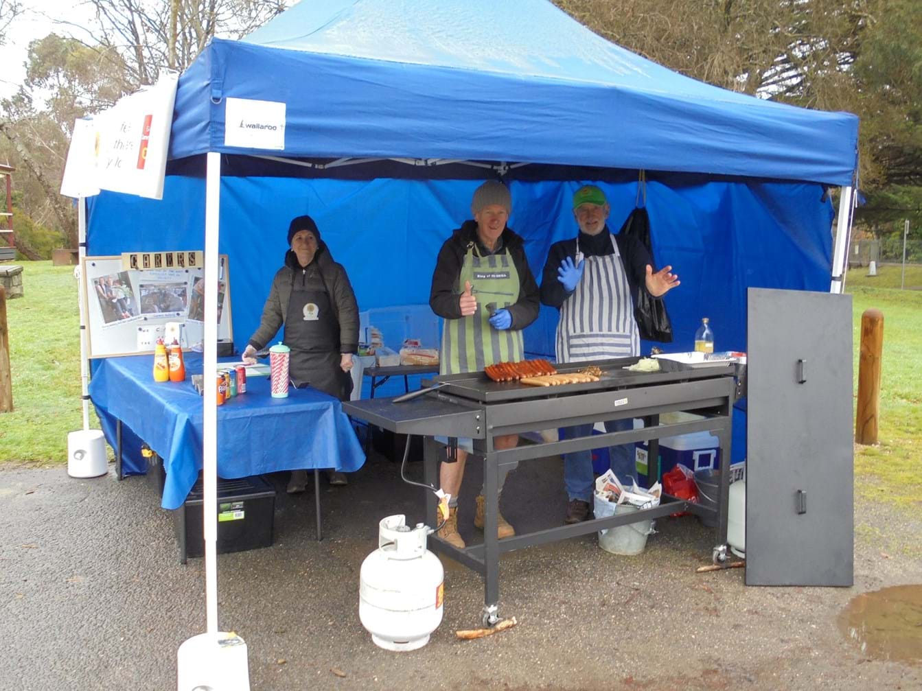 One of the many Sausage Sizzles