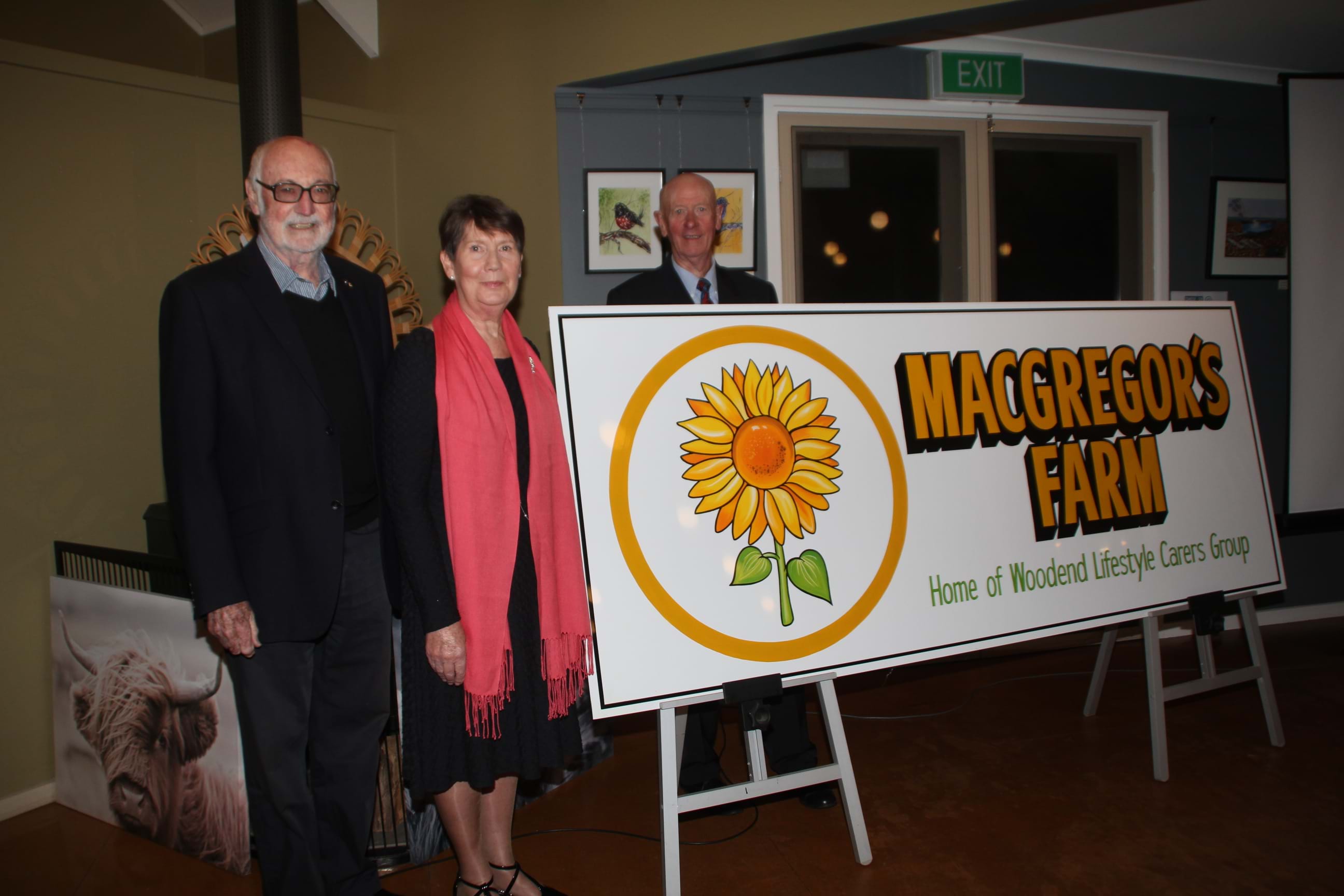 Athol Guy AO, Cherry Servis and Neil Pomroy