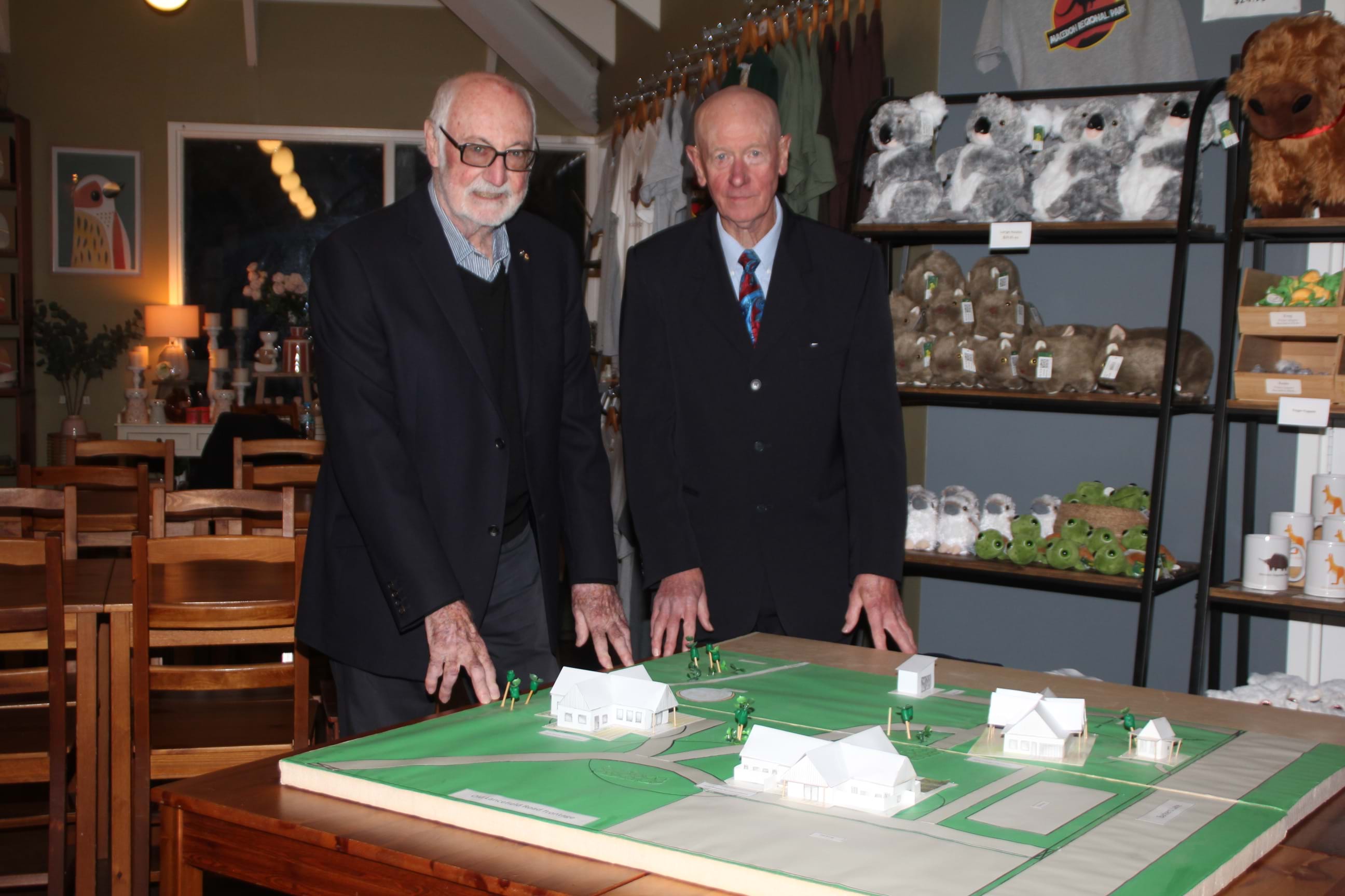 Athol Guy AO and Neil Pomroy